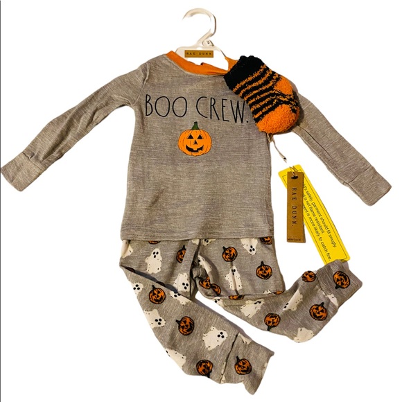 Rae Dunn BOO CREW HALLOWEEN 2022 PAJAMAS kids